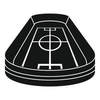 Stadium icon, simple style vector