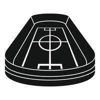 Stadium icon, simple style vector