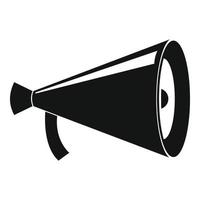 Megaphone with handle icon, simple style vector