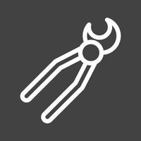 Extracting Line Inverted Icon vector