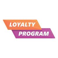 Loyalty program credit icon cartoon vector. Client card vector