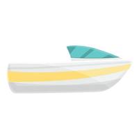 Motor boat icon, cartoon style vector