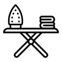 Home iron board icon, outline style vector