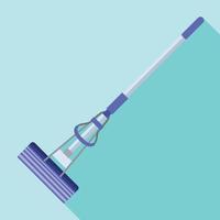 Kitchen mop icon, flat style vector