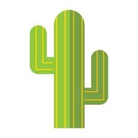 símbolo plano de cactus vector