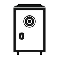 Security safe black simple icon vector