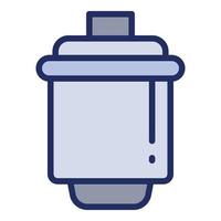 Water cartridge icon, outline style vector