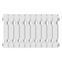 Modern home radiator icon, realistic style vector