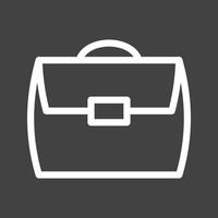 Briefcase Line Inverted Icon vector