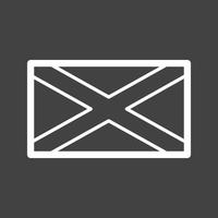 Scotland Line Inverted Icon vector