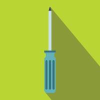 Screwdriver icon, flat style vector