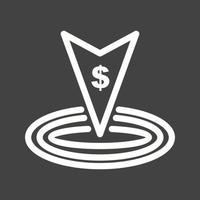 Investing Line Inverted Icon vector