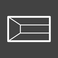 Kuwait Line Inverted Icon vector