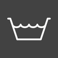 Water in Container Line Inverted Icon vector