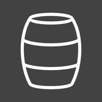 Barrel Line Inverted Icon vector