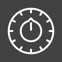 Thermostat Line Inverted Icon vector