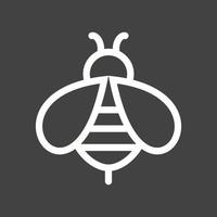 Bee Line Inverted Icon vector