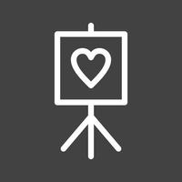 Art Line Inverted Icon vector