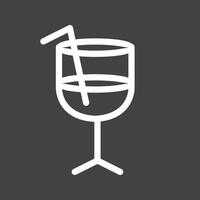 Drink II Line Inverted Icon vector