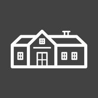 Family Home Line Inverted Icon vector