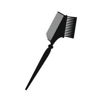 Bilateral comb black simple icon vector