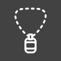 Chain Line Inverted Icon vector