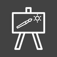 Painting of Canvass Line Inverted Icon vector