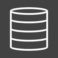 Data Center Line Inverted Icon vector