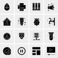 16 Universal Business Icons Vector Creative Icon Illustration to use in web and Mobile Related project