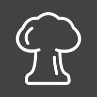 Explosion Line Inverted Icon vector