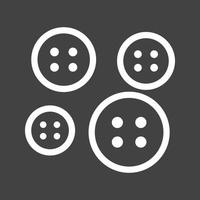 Buttons Line Inverted Icon vector
