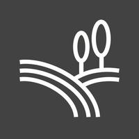 Farms Line Inverted Icon vector