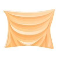 Textile canvas icon, cartoon style vector