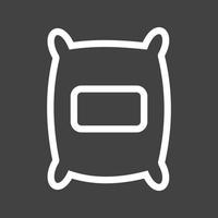 Product Bag Line Inverted Icon vector