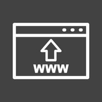SEO Line Inverted Icon vector
