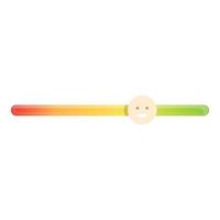 Satisfaction bar icon cartoon vector. Client feedback vector