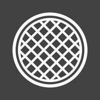 Waffle Line Inverted Icon vector