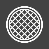 Waffle Line Inverted Icon vector