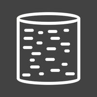 Unstructured Data Line Inverted Icon vector