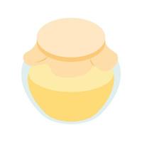 Honey bank isometric 3d icon vector