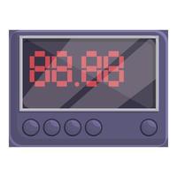 Taximeter meter icon, cartoon style vector