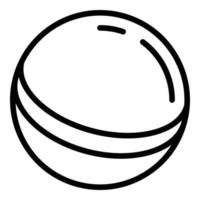 icono de pelota de goma de bebé, estilo de esquema vector