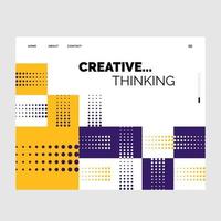 Website Geometric Design for Your Business vector