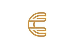 The Letter C Monoline Logo vector