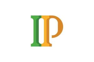 Letter P Modern Logo vector