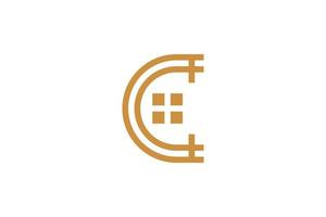 The Letter C Monoline Logo vector