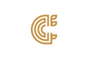 The Letter C Monoline Logo vector