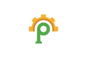 Letter P Modern Logo vector