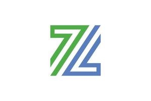 plantillas creativas de logotipos de letras z vector