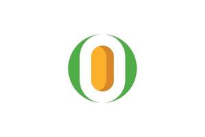 Letter O Colorful Logo vector